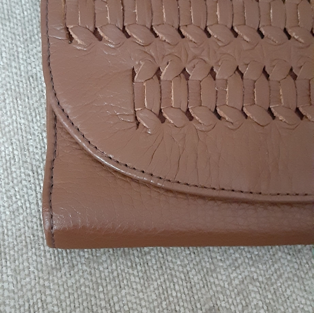 Fossil Elegant Brown Leather Crossbody Bag ,wallet - Picture 6 of 16